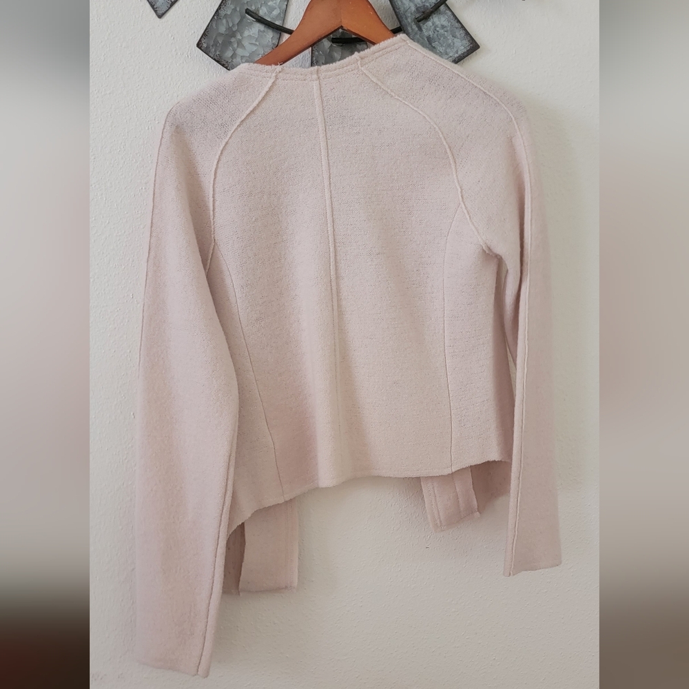 ANTHROPOLOGIE by KNITTED & KNOTTED CABLEKNIT BOILED WOOL BLAZER SIZE SMALL. - Picture 15 of 16